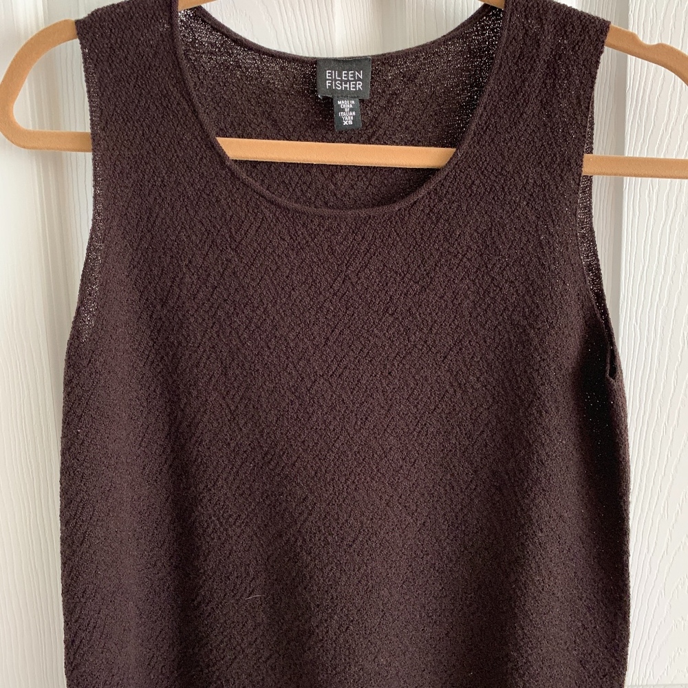 EILEEN FISHER CREPE ITALIAN YARN DRESS TANK